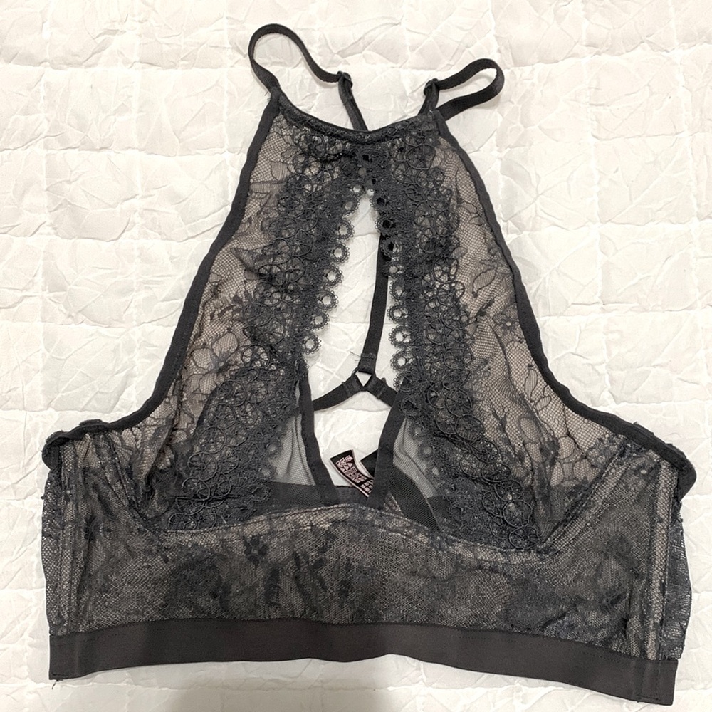 Victorias Secret Highneck Lace Bralette Bustier